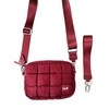 The Iris Accessory Puff Bag (#24231) - Crossbody Bag:_Wine