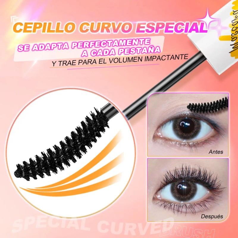 Minimeli Mascara Para Pestañas Voluminizadora Efecto Lash Negro