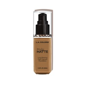 L.A. COLORS Truly Matte, Maquillaje líquido, Color Warm Caramel, Tono CLM362, 40 ml