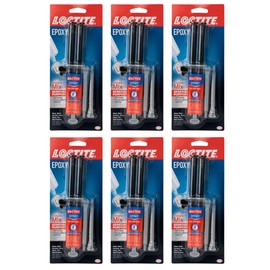 Loctite Epoxy Instant Mix 5 Minute, 0.47 fl. oz. Syringe (Pack of 6)