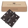 Cauldham (3 Pack) Commercial-Grade 4-1/2" Full Mortise Ball-Bearing Door Hinges