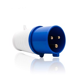 3Pin Blue Industrial Plug IP44 16A 240V Replacement Plugs for Camping Caravan Industrial