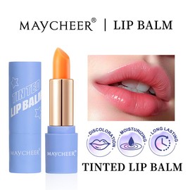 LAMUSELAND Matte Lipstick Set, Long Lasting PH Color Changing Black & Orange Tinted Lip Balm, 24 Hour Waterproof Magic Lipstick for Women Girls (Multi 01, M)