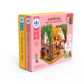 Storytime Toys Fairytale Adventure | 3D Puzzle - Book and Toy Set - 3 in 1 - Book, Build, and Play | Preschool Ages 3 and Up - Great for Gifts (Goldilocks & 3 Little Pig)