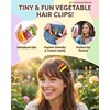 Funny Vegetable Hair Clips Set, 3D Realistic Simulated Food Hair