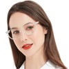 MARE AZZURO Designer Reading Glasses Women Cute Round Readers 1.0