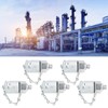 5Pcs Hydraulic Testing Adapter Thread Test Coupling Connectors Pressure Measuring