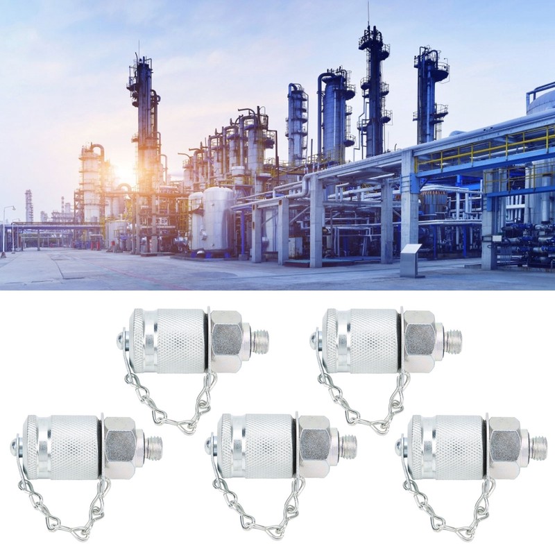 5Pcs Hydraulic Testing Adapter Thread Test Coupling Connectors Pressure Measuring