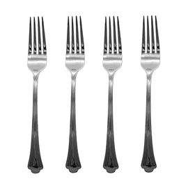 Gorham Nouveau 18/8 Stainless Steel 8" Dinner Fork (Set of Four)