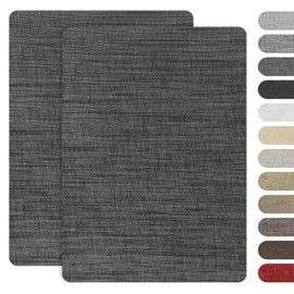 LEMIBK LEMBIK Linen Fabric Repair Patches,Self-Adhesive Fabric Patch for Sofas, Couch, Tents, Furniture,Tote Bags, Car Seats, Pack of 2 Grey
