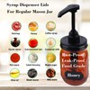 Mason Jar Syrup Pump Dispenser Lids For Regular Mouth Jar