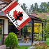 60×90 CM Thank You Canada Flag,2×3 FT Canadian Thanks Decor,Double