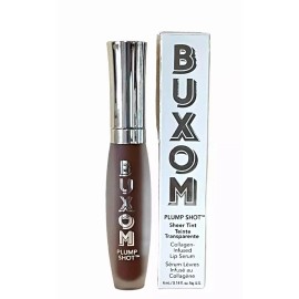 Buxom Plump Shot Sheer Tint Collagen Infused Lip Serum ~ Wine Obsession ~ .14 oz