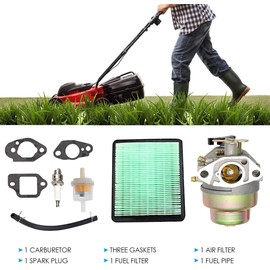 DIYARTS Lawnmower Carburettor Kit for Honda GCV135 GCV160 GC135 GC160 Engine HRB216 HRT216 Carburettor Grass Trimemer Replacement Flaps with Air Filter Fuel Filter