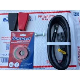 Duralast Duralas Gold Top Post Battery Cable 72”  2 Terminal Boots 2 Terminals Protector.