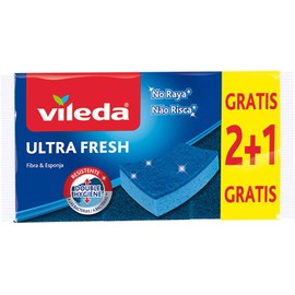 Fibra Anti Bacterial Vileda Ultra Fresh No Raya para Lavar Platos