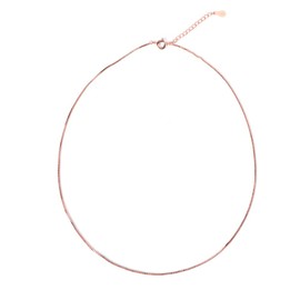 Rose Gold Chain for Women Rose Gold Necklace for Women Rose Gold Chain Necklace 15 inch Beach Necklaces for Women Rose Gold Bronze Chain Necklace for Women Girls Box Chain Necklace Rose Gold