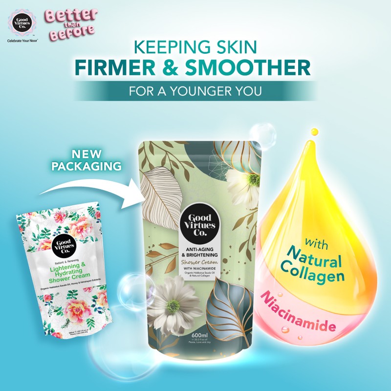 Good Virtues Co. Anti Aging & Brightening Shower Cream Refill