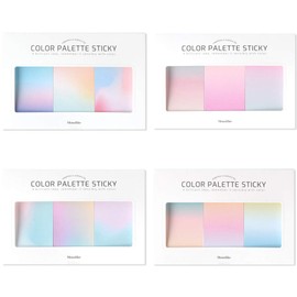 Monolike Color Palette Steak Gradient Color Palette Sticky Gradation 300 A Set 4p - 30 Sheets Per Design, Sticky Notes