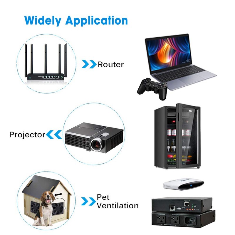 GDSTIME 92mm Fan 92 x 25mm Dual Ball Bearing Brushless