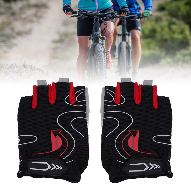Silicone Half Finger Riding Cycling Gloves Breathable Outdoor Sports Gloves