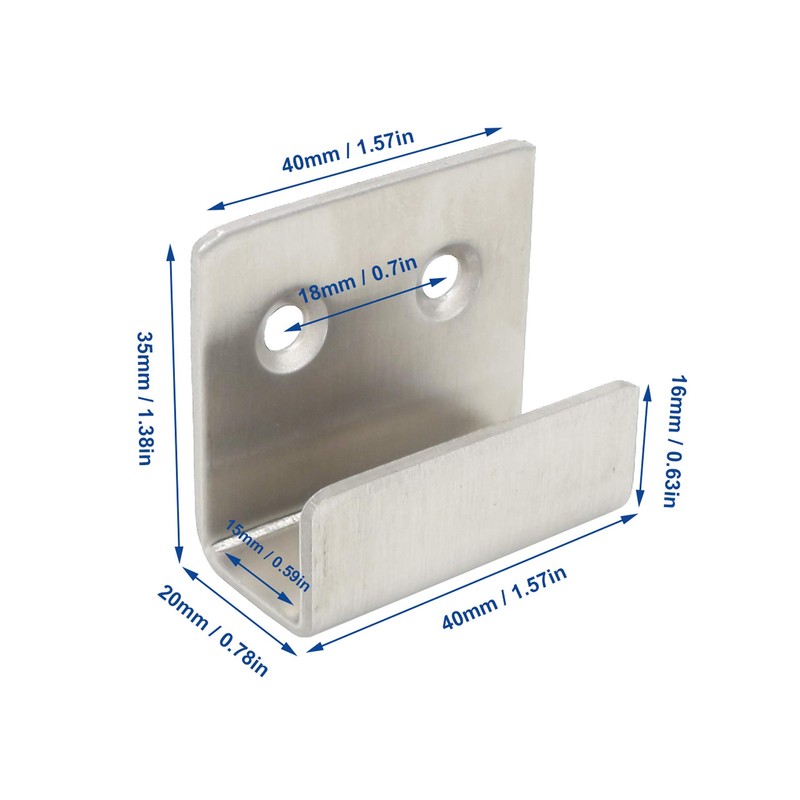 Stainless Steel Flat J Hooks Hanger, Ceramic Tile Billboard Display