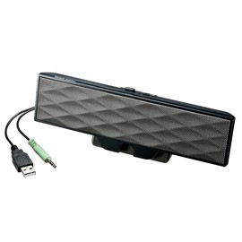Sanwa Supply MM-SPL11UBKN USB Powered Soundbar Speaker, Black
