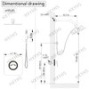 HXYHS 8 Inch Rainfall Shower Head and Handheld Spray Combo