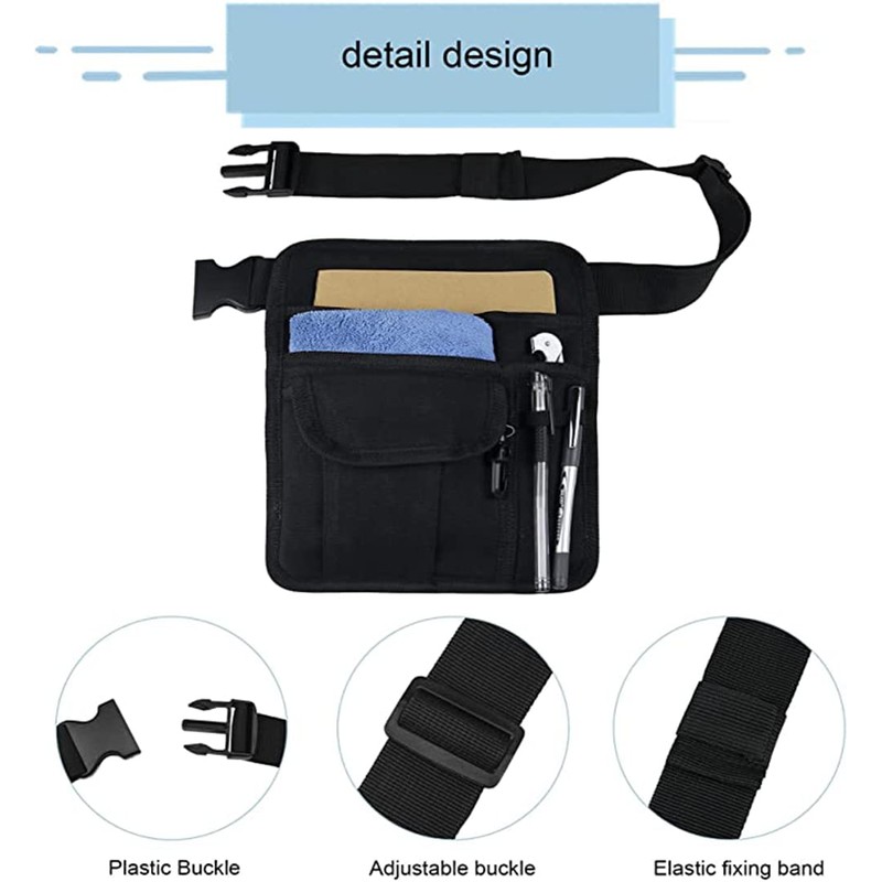 Server Waist Pouch Utility Tool Belt Money Bag Restaurant Apron