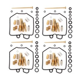 Set of 4 Deluxe Carburetor Rebuild Kit - Compatible with Honda CB650 81-82 CB650C 81 CB650SC 82