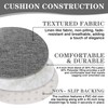 PRONOUS Dark Grey Bar Stool Seat Cushions, Round Stool Covers
