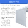 CROWN SHADES SunWall Silver Coated for 10x20 Pop up Canopy
