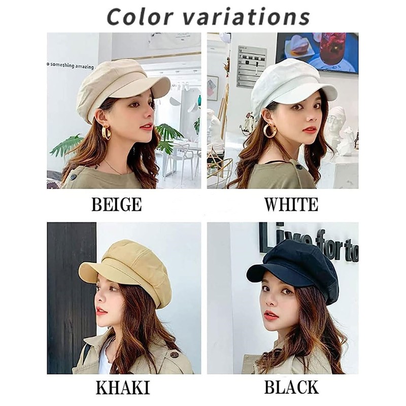 SLOW & MELLOW Women's Simple Plain Hat, Casual, Cotton, Material,