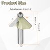 sourcing map 45 Degree Chamfer Router Bit 1/2 Inch Shank