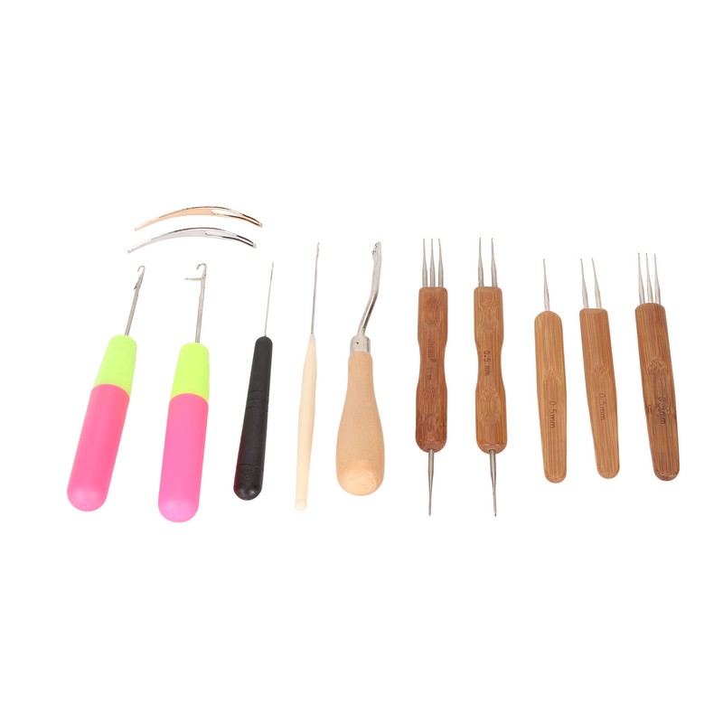 12pcs Dreadlocks Tool Set Dreadlocks Crochet Hook Hair Locking Tool
