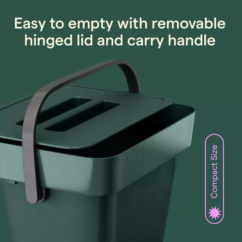 Nataka Indoor Kitchen Compost Bin Sealed Hanging Waste Bin Bucket