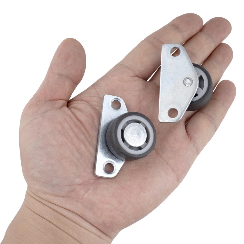 Deozu 1 Pcs Side Mount Caster Wheels, Low Profile Casters,