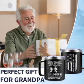 Fufendio Grandpa Fathers Day Gift from Grandkids - You Are a Really Really Great Grandpas Mug 14oz - Grandpa Christmas Birthday Gifts from Granddaughter Grandson