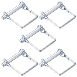 sourcing map Shaft Locking Pin - 8mm x 50mm Coupler Pin for Farm Trailers Wagons Lawn Garden in Square 5Pcs