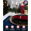 200 Pcs Luxury Gold Napkin Rings Bulk, Round Napkin Rings
