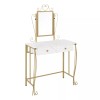 Makeup Vanity Desk Dressing Table Set with 2 Storage Drawers