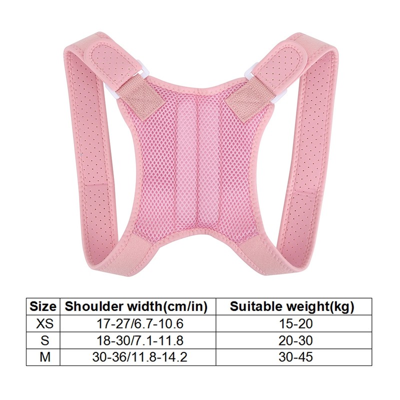 Kid Back Shoulder Lumbar Waist Supporting Concealed Posture Corrector Prevent