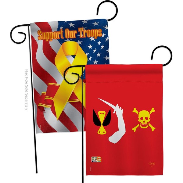 Christopher Moody Garden Flags Pack Coastal Pirate Ship Skull Treasure