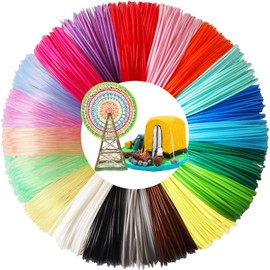 3D Pen PLA Filament Refills, 20 Colors, 20 Feet Each Color, Total 400 Feet by TTYT3D, Support for All 1.75mm 3D Printer and 3D Pen, Not Fit for 3Doodler Pen