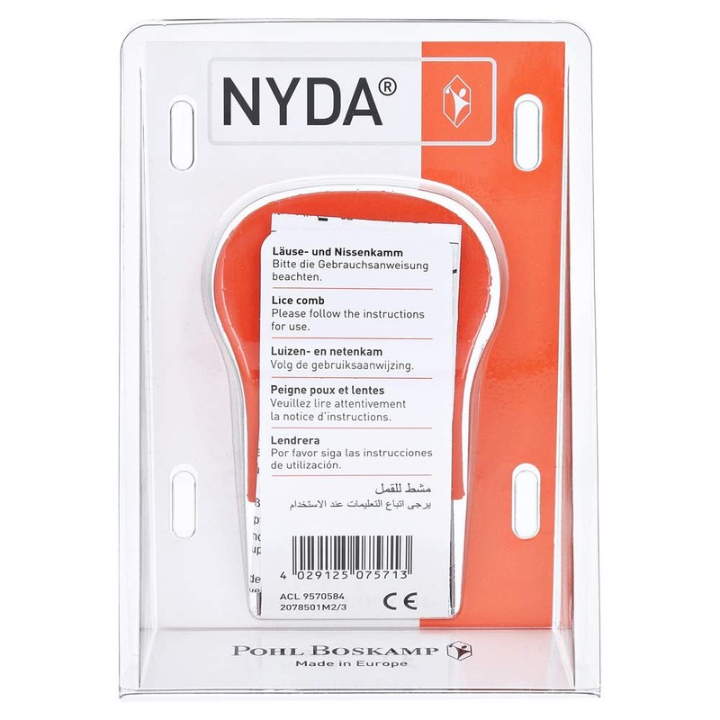 NYDA Lice Comb / Nit Comb for Diagnosis and Treatment