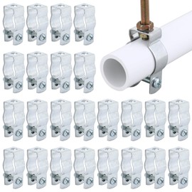 Yaocom 25 Pcs Zinc Plated Steel EMT Conduit Hanger with Bolt Ideal for Rigid and EMT Conduit Mounting to Surfaces, Insulated Supports or Threaded Rods, Furnished with Nut and Bolt (1/2 Inch)
