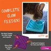 LickiMat Kitty Combination Slow Feeder with Micro Dish for Added