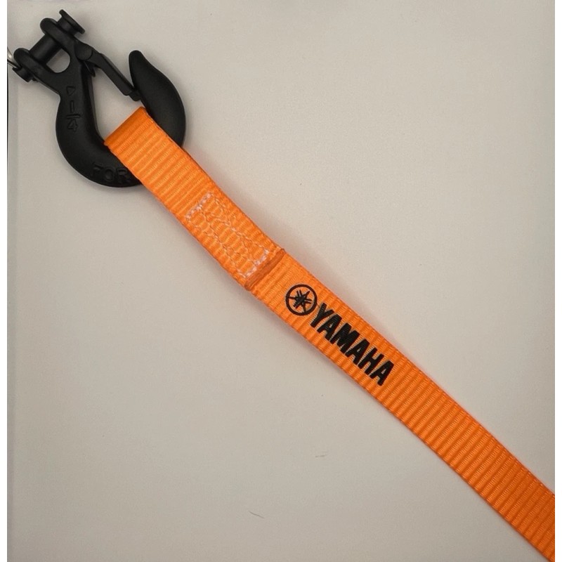 Yamaha Orange Winch Hook Pull Strap & Black G70 Safety