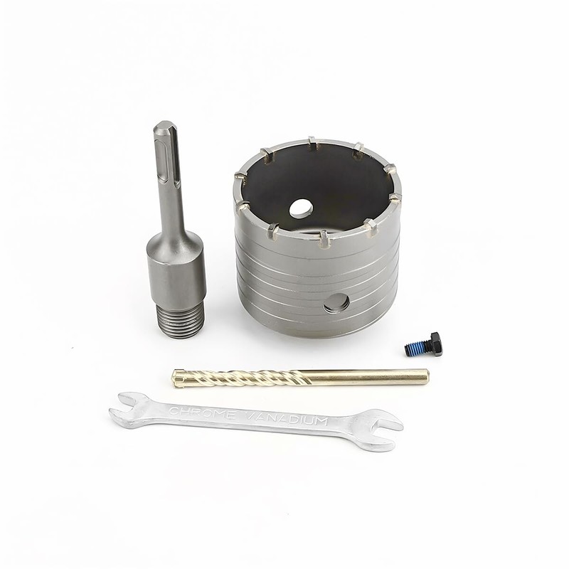 Concrete Hole Saw 75mm(3inch) with SDS Plus Shank Adaptor for