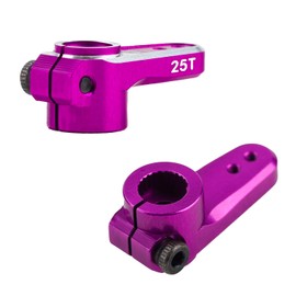 TCRC 7075 Aluminum 25T Micro Servo Horn with M1.4 Threaded Holes for REEFS RC 99 Micro Servo 1/24 Axial SCX24 AX24 Upgrades
